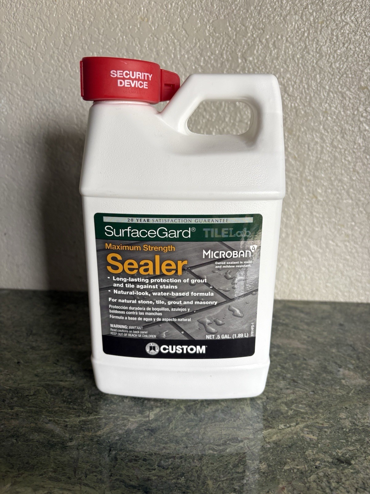TILELab Surfacegard Maximum Strength Sealer – New Sealed (.5 Gal) Surfacegard