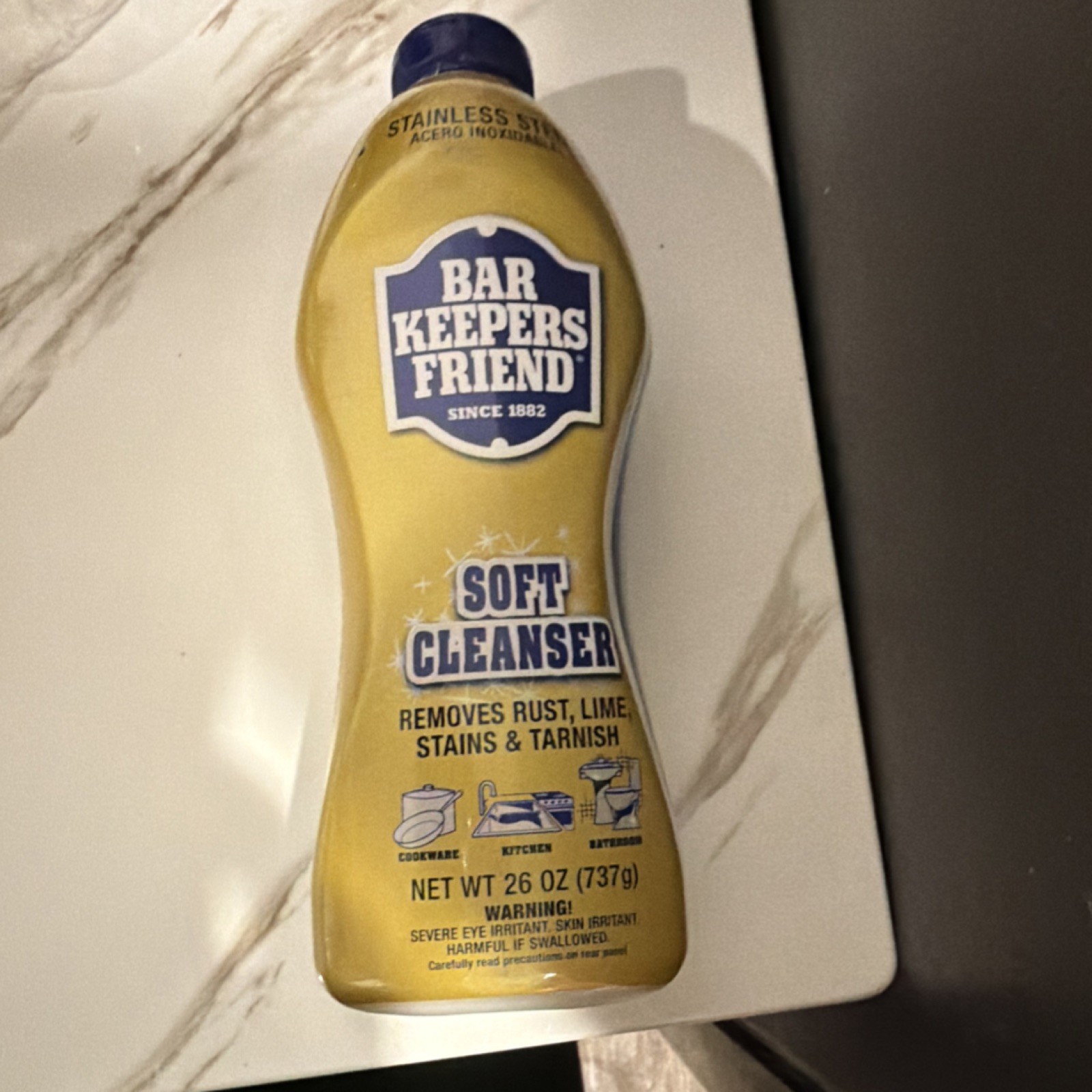 Bar Keepers Friend Soft Cleanser 26 oz Rust Lime Stain Tarnish Remover Kitchen