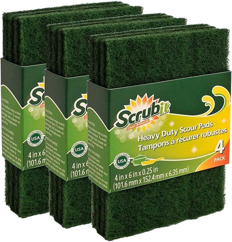 Scouring Pads Heavy Duty Household Cleaning Scrubber Non Scratch