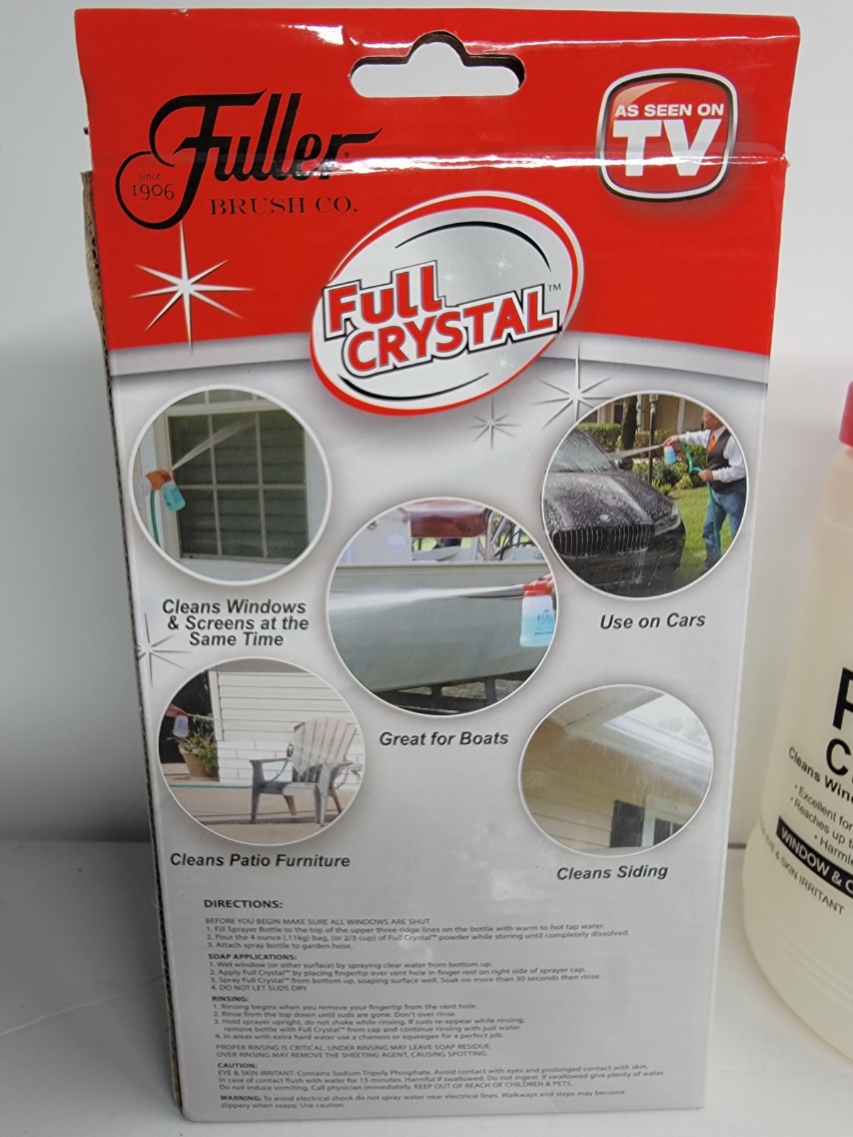 Fuller Brush FBFC-6 Full Crystal Window & Outdoor Surface Cleaner w/ 3 Refills