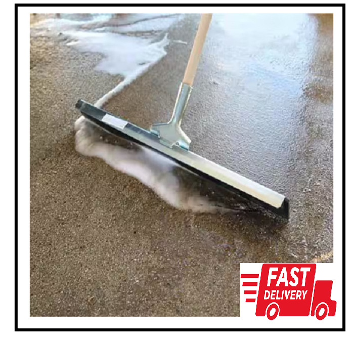 24 In. Straight Steel Floor Squeegee | Ettore Industrial Neoprene Galvanized