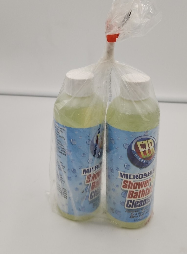 EZR Miracle Shower Tub Cleaner Enzymatic 8oz Pack Of 2 New