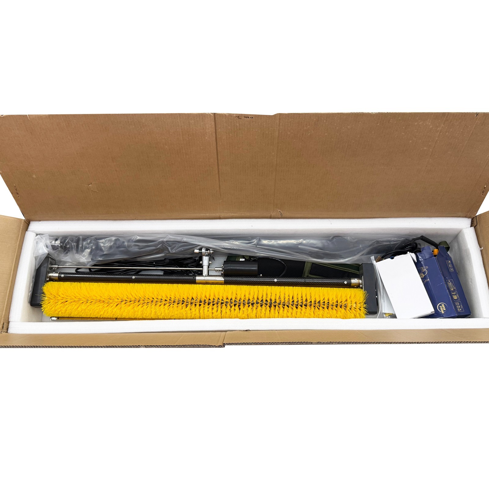 16.4ft Automatic Solar Panel Cleaner High-Efficiency Scrubbing Roller Brush 110V