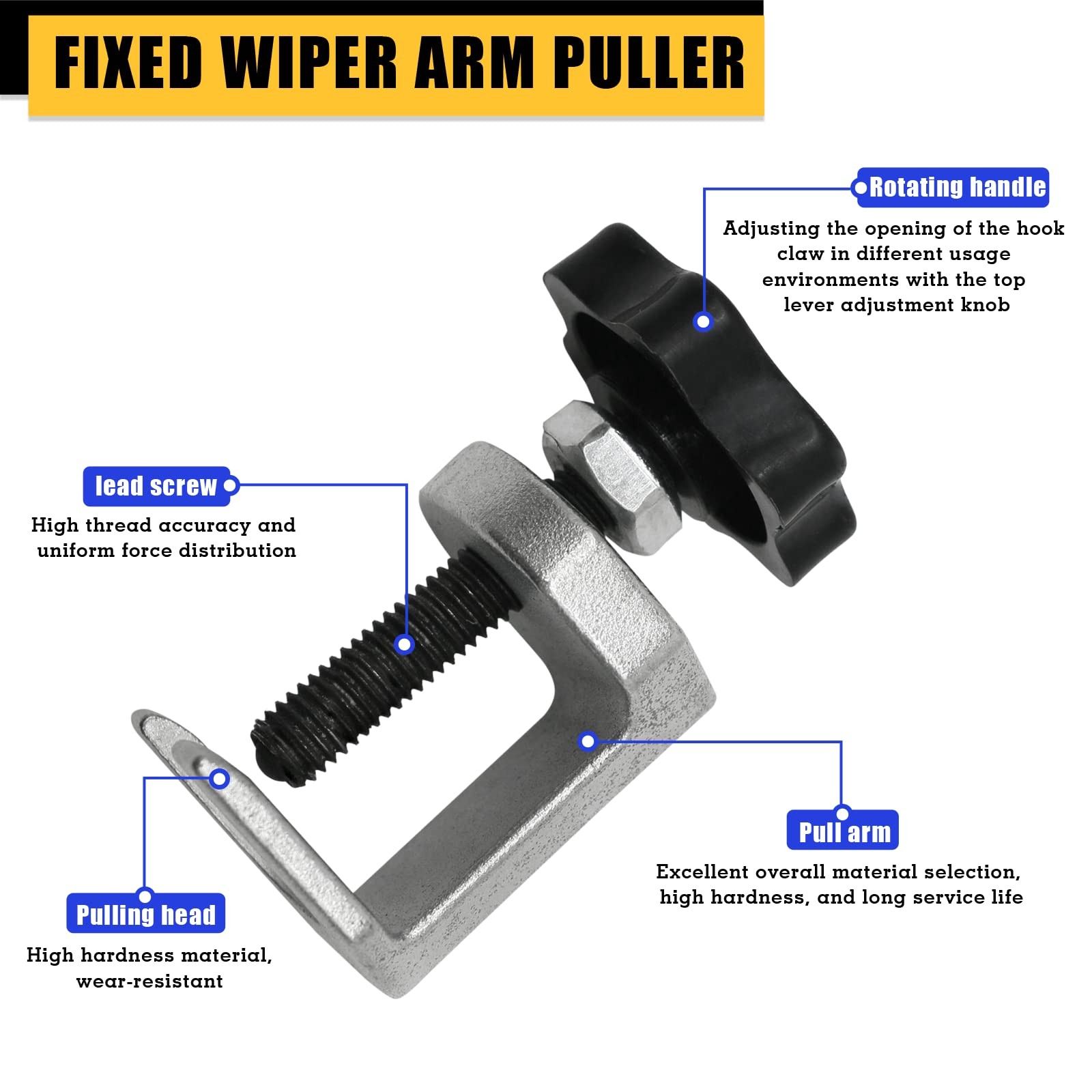 CHGJ Wiper Arm Puller and Battery Terminal Removal Tool，Windshield Wiper Arm …