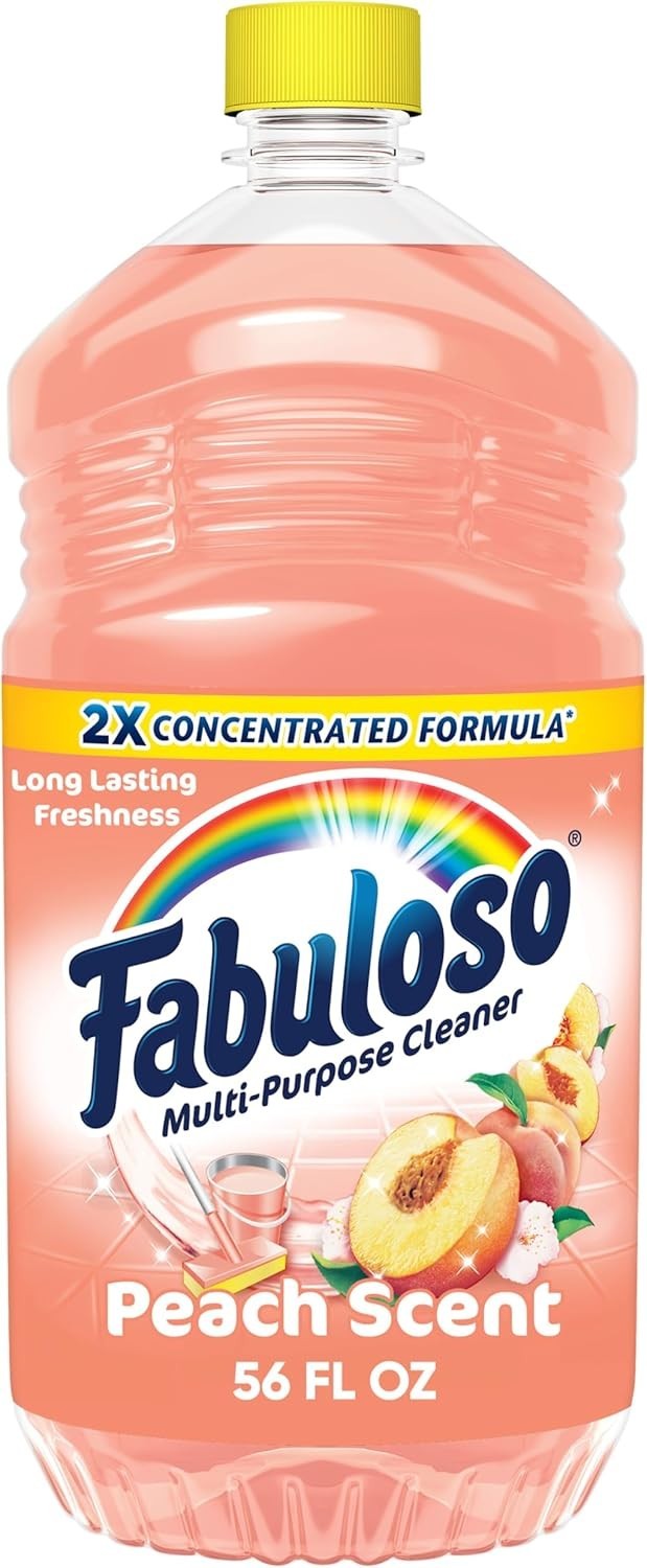 Multi-Purpose Cleaner, 2X Concentrated Formula, Floor Cleaner, Peach Scent, 5…