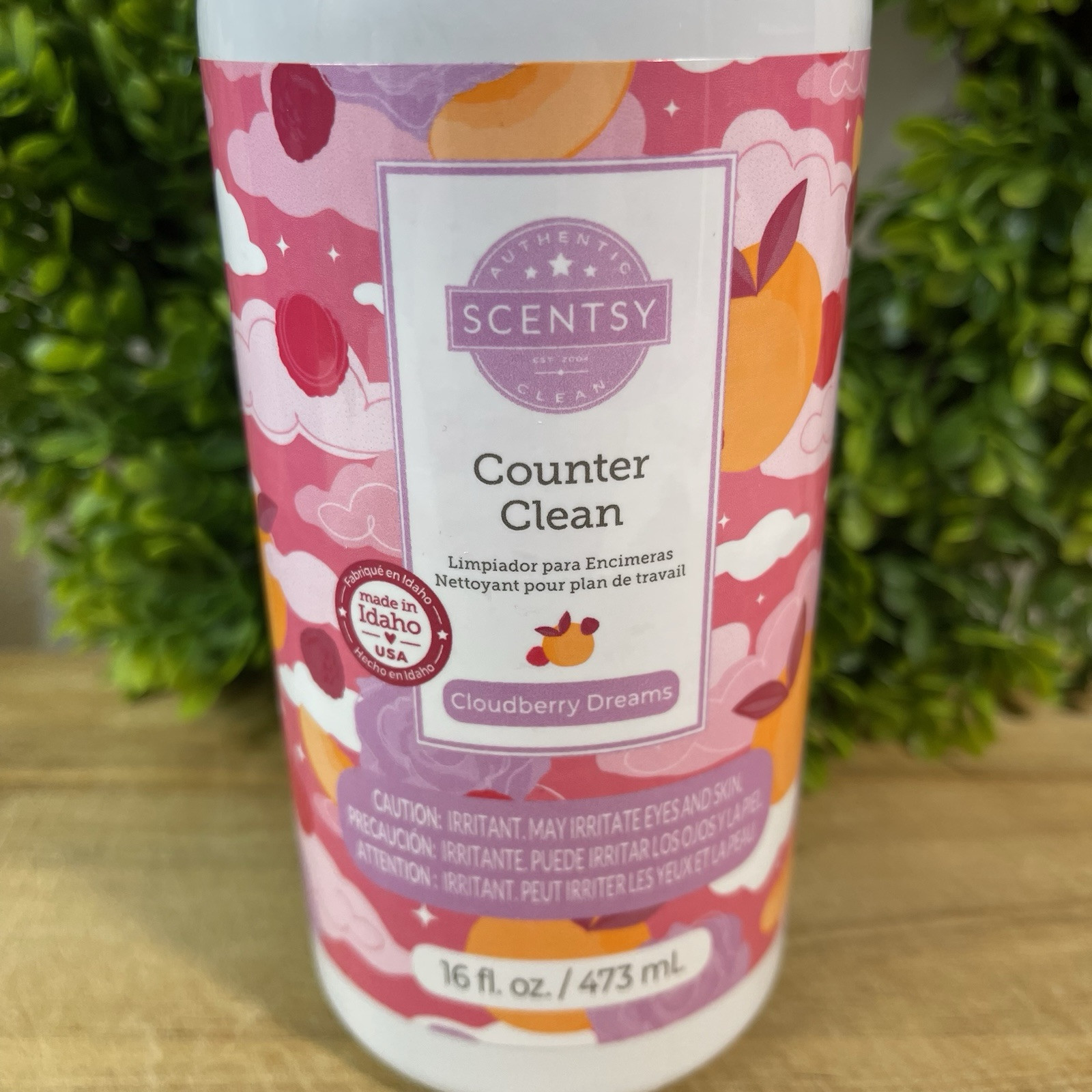 Scentsy Counter Clean Cloudberry Dreams Scent 16 fl. oz. Cleaner Retired NEW