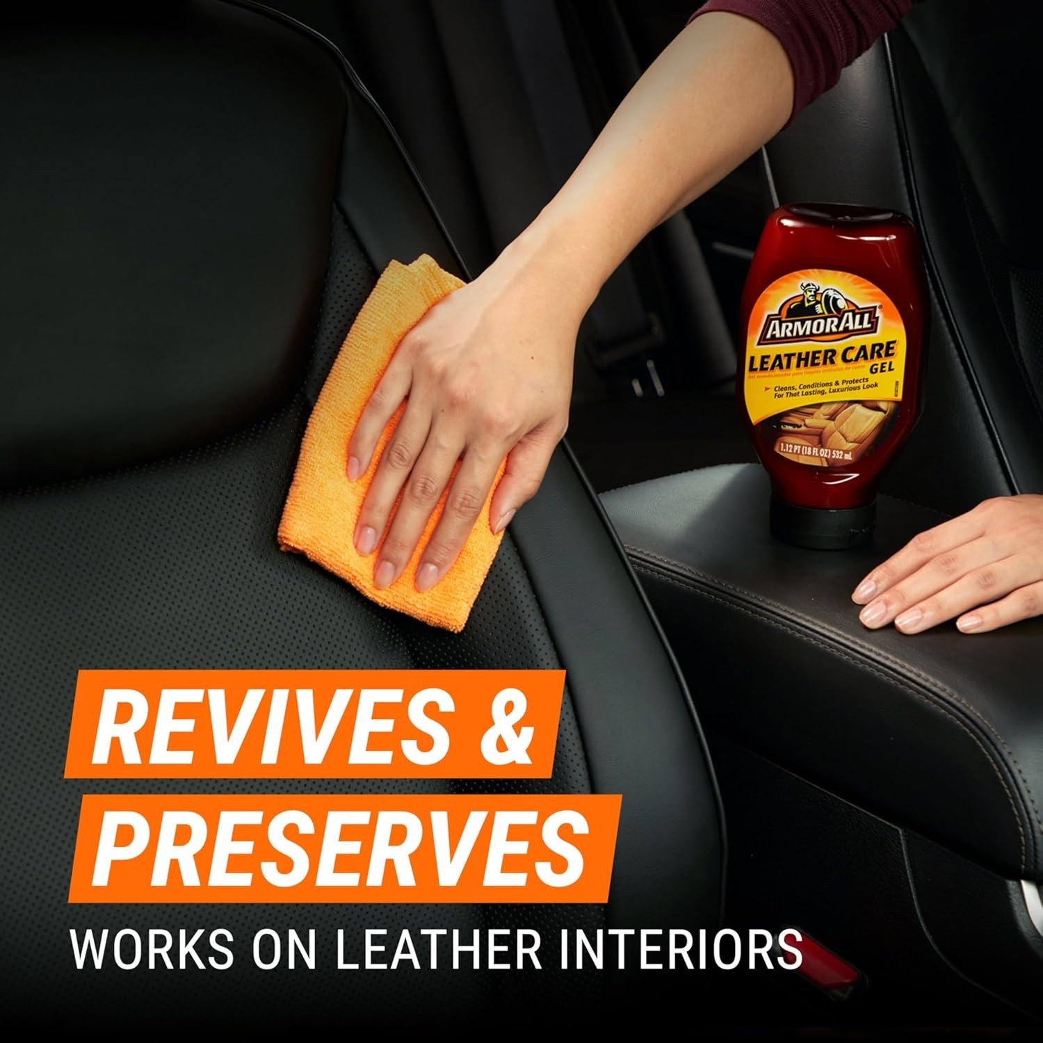 Armor All Car Leather Conditioner Gel Interior Cleaner for Cars Trucks and Mo…