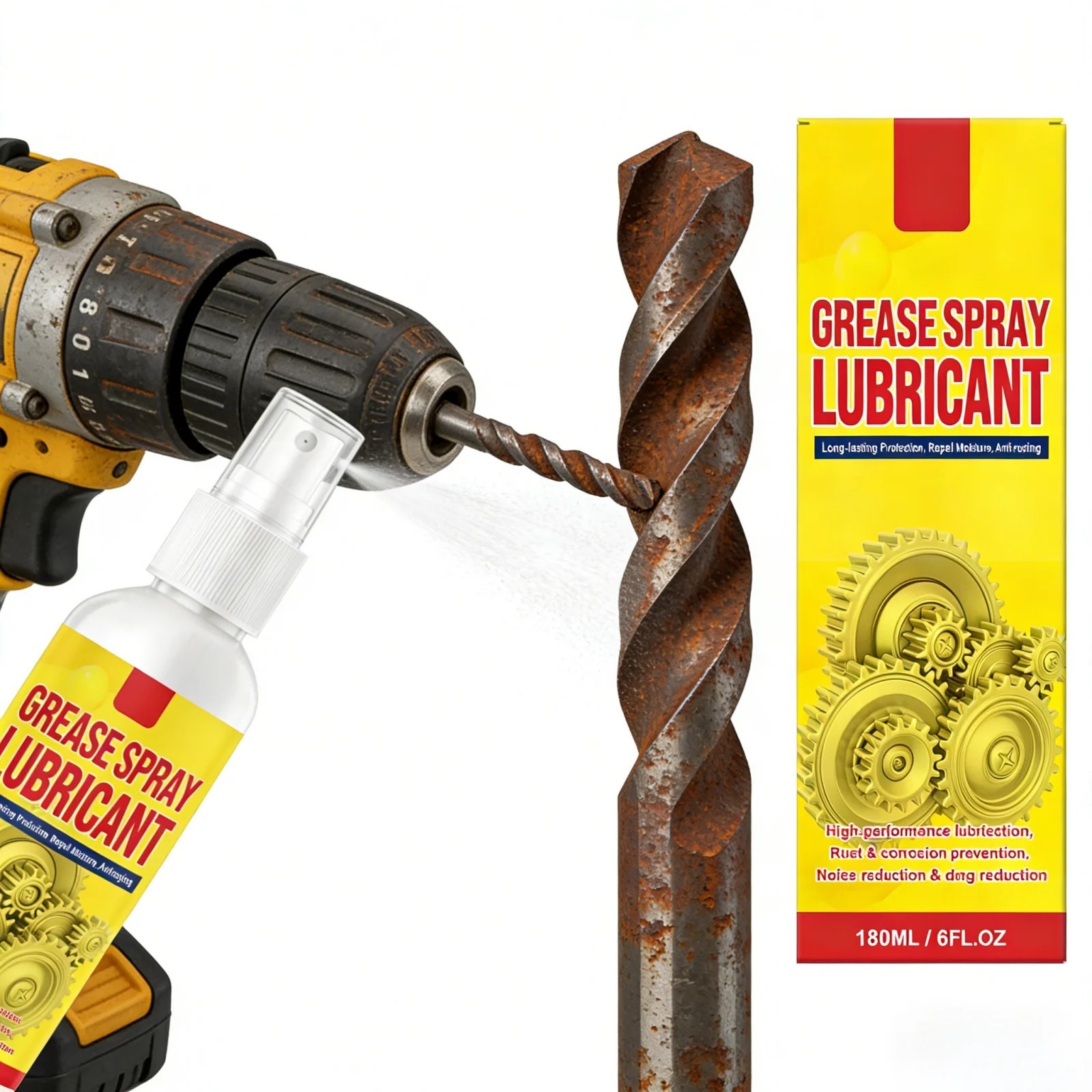 1-5X Anti-Rust Lubricant Spray & Rust Remover, Rust Removal Lubricant Spray