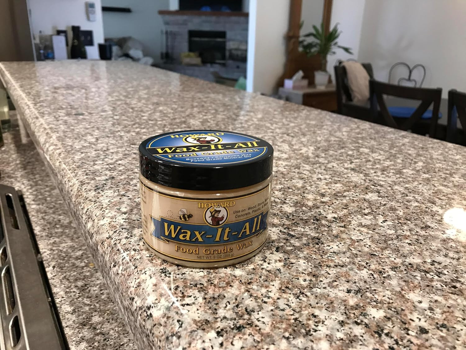Howard Products Wax It All Beeswax Food Grade Wood and Surface Protector 9 oz