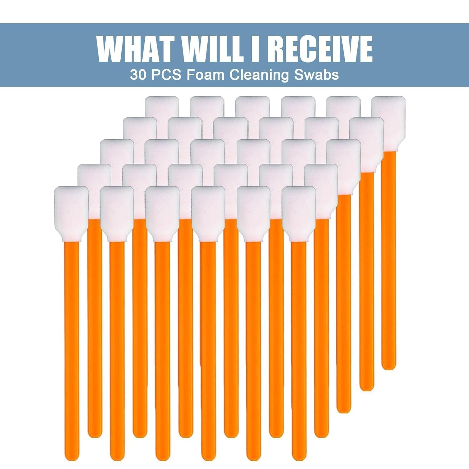 Versatile Foam Swabs – 30 PCS for Efficient Cleaning of Crafts and Vents