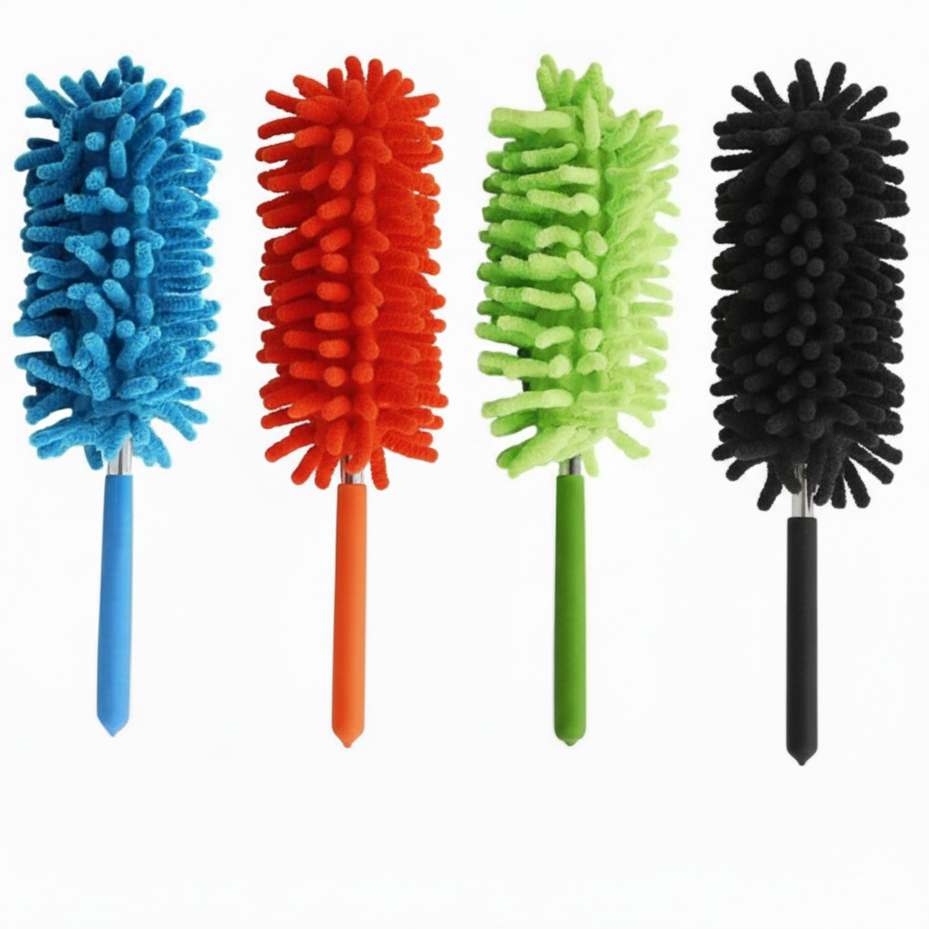 Dependable Industries Telescopic Microfiber Duster Retractable Cleaning Tool