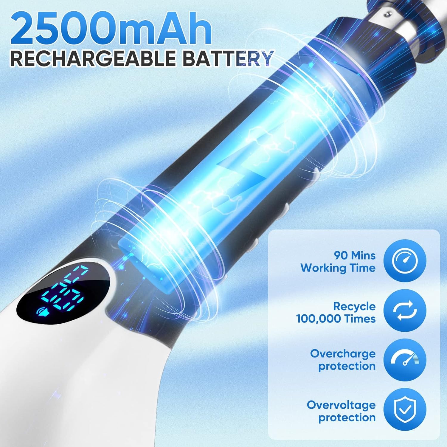 Cordless Electric Spin Scrubber 8 Brush Heads Bathroom Cleaner
