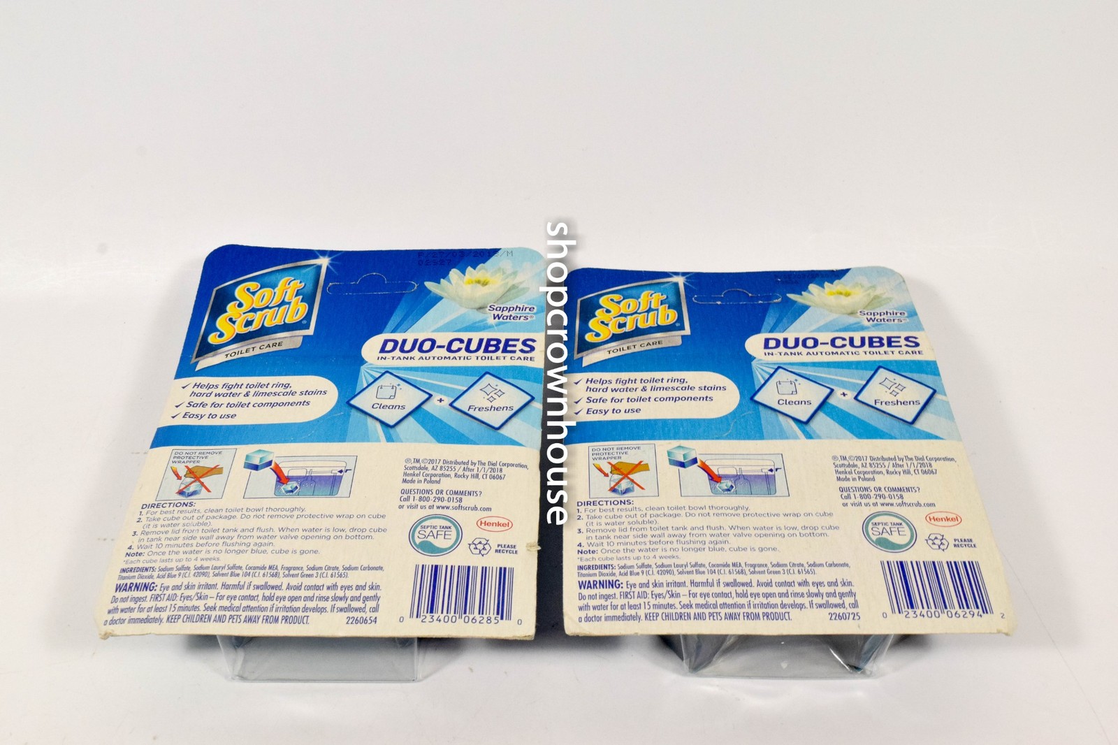 5 Soft Scrubs SAPPHIRE WATERS Duo-Cubes In Tank Toilet Automatic Cleaner 12 ct