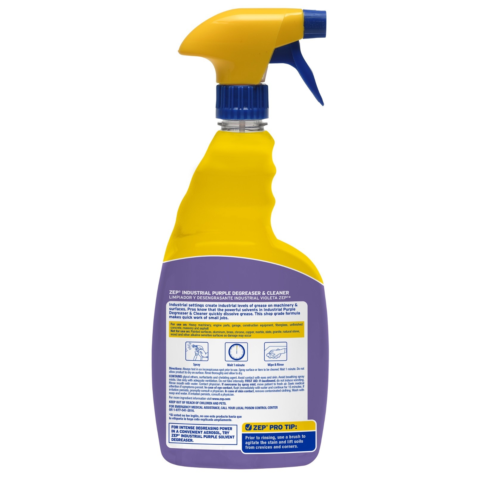 (4 Pack) Zep Industrial Purple 32 oz Concentrated Cleaner Engine Degreaser Spray