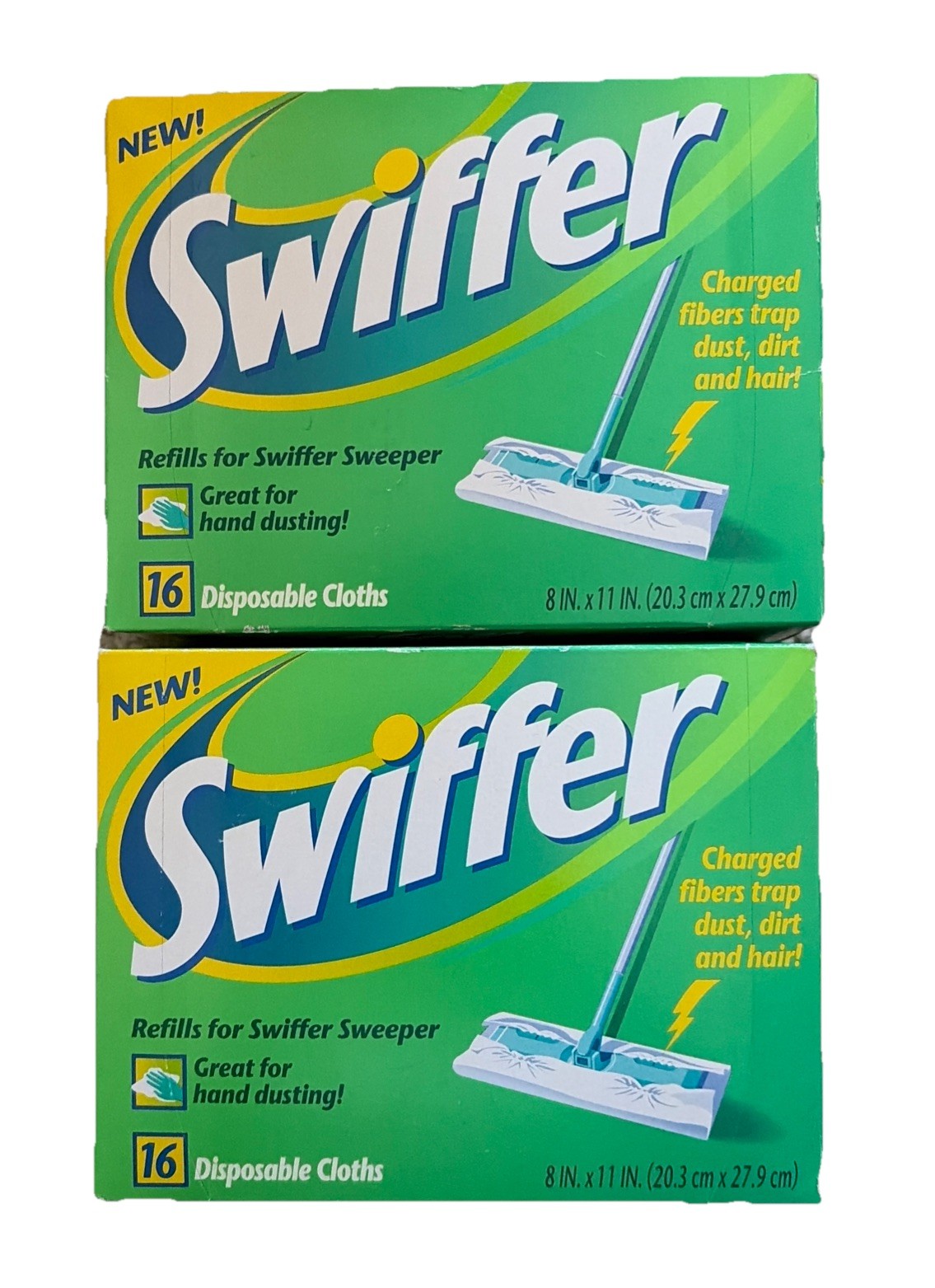 1998 Swiffer Refill For Swiffer Sweeper 16 Dust Cloths Movie Prop Set Of 2