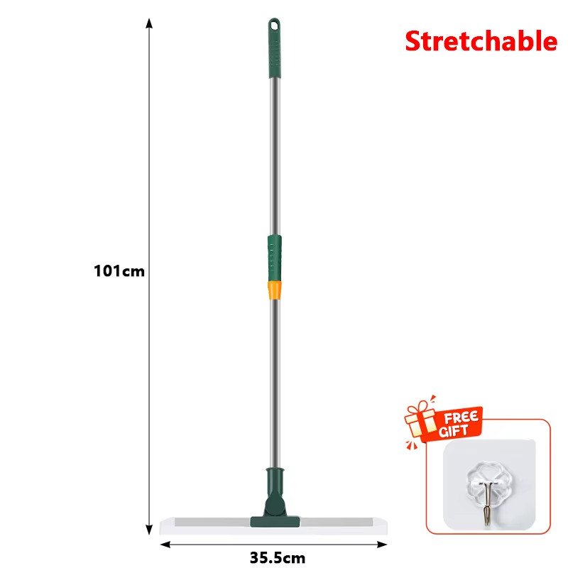 Cleaning Brush Long Handle Telescopic Magic Broom Silicone Floor Wiper Squeegee