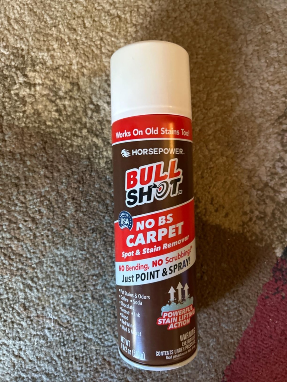 Horsepower Bull Shot Spot and Stain Remover, As Seen on TV (Pack of 1)