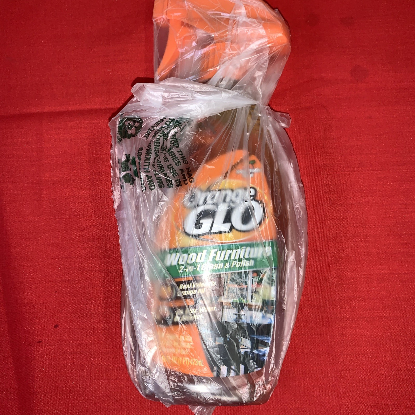 Orange GLO Wood Furniture 2-in-1 Clean and Polish, Orange Scent, 16 Fl. Oz.