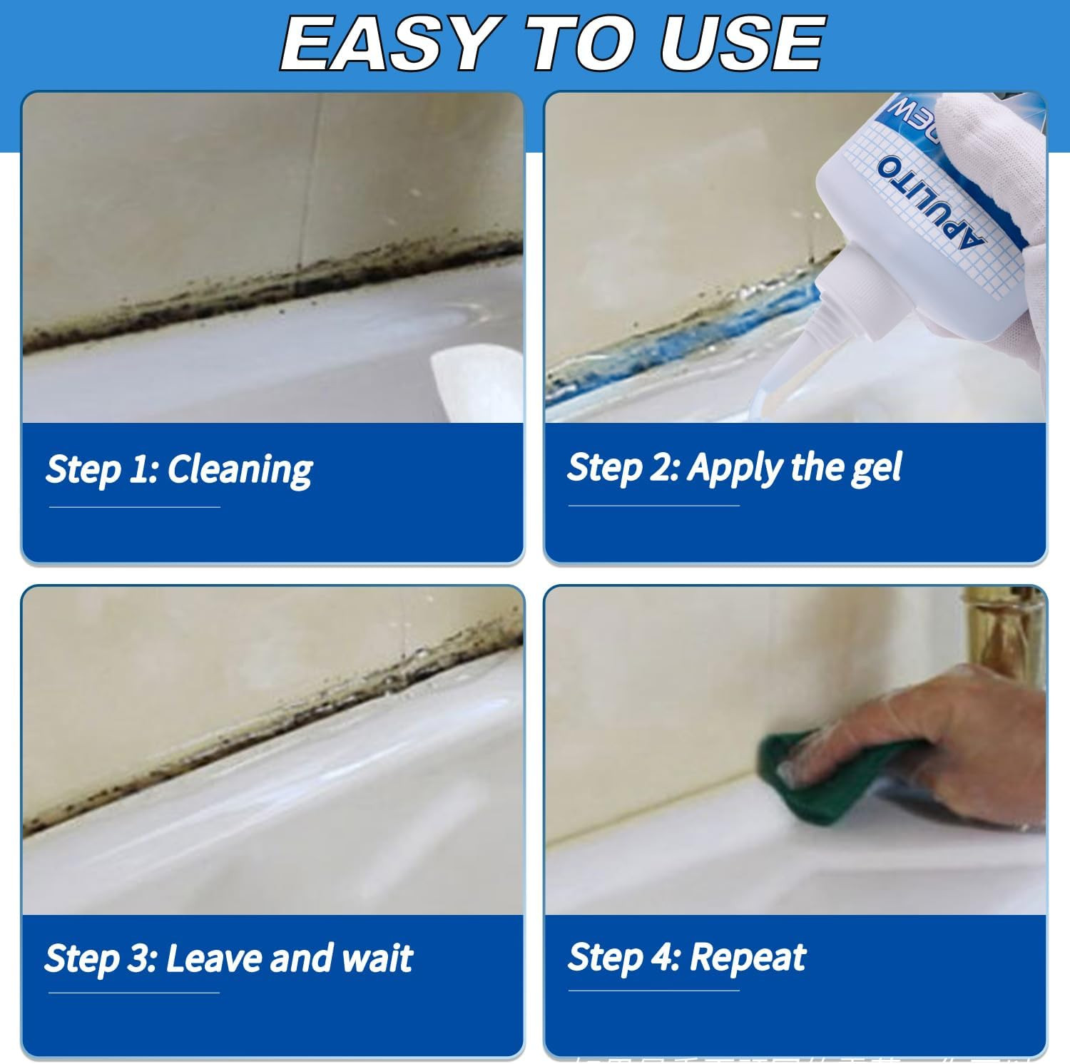 Household Cleaner Gel Cleaning Gel for Shower Bathroom Tile Sink Kitchen 10 Fl O