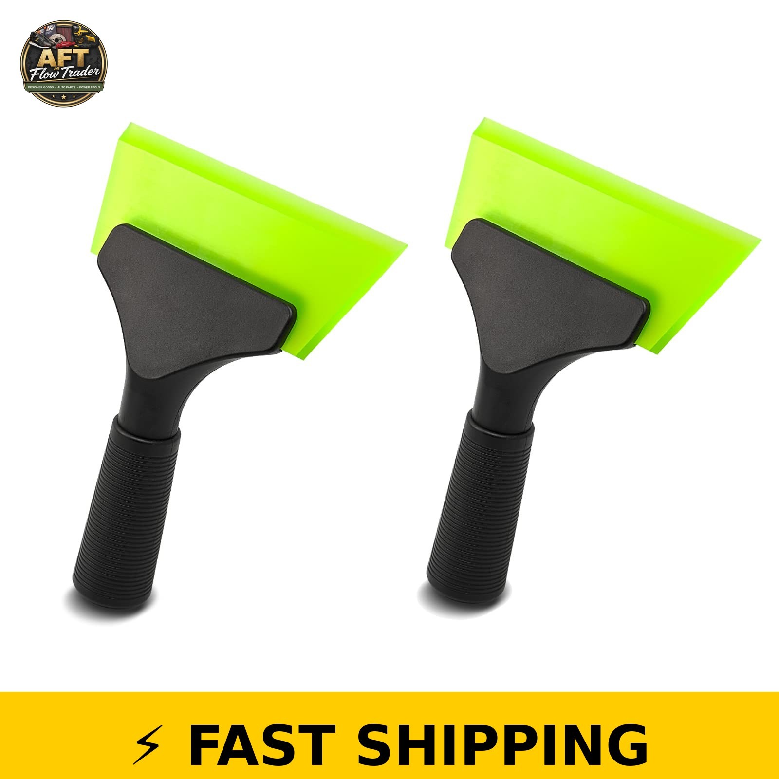 FOSHIO 5 Inch Rubber Blade Squeegee for Cleaners, 2 Pack