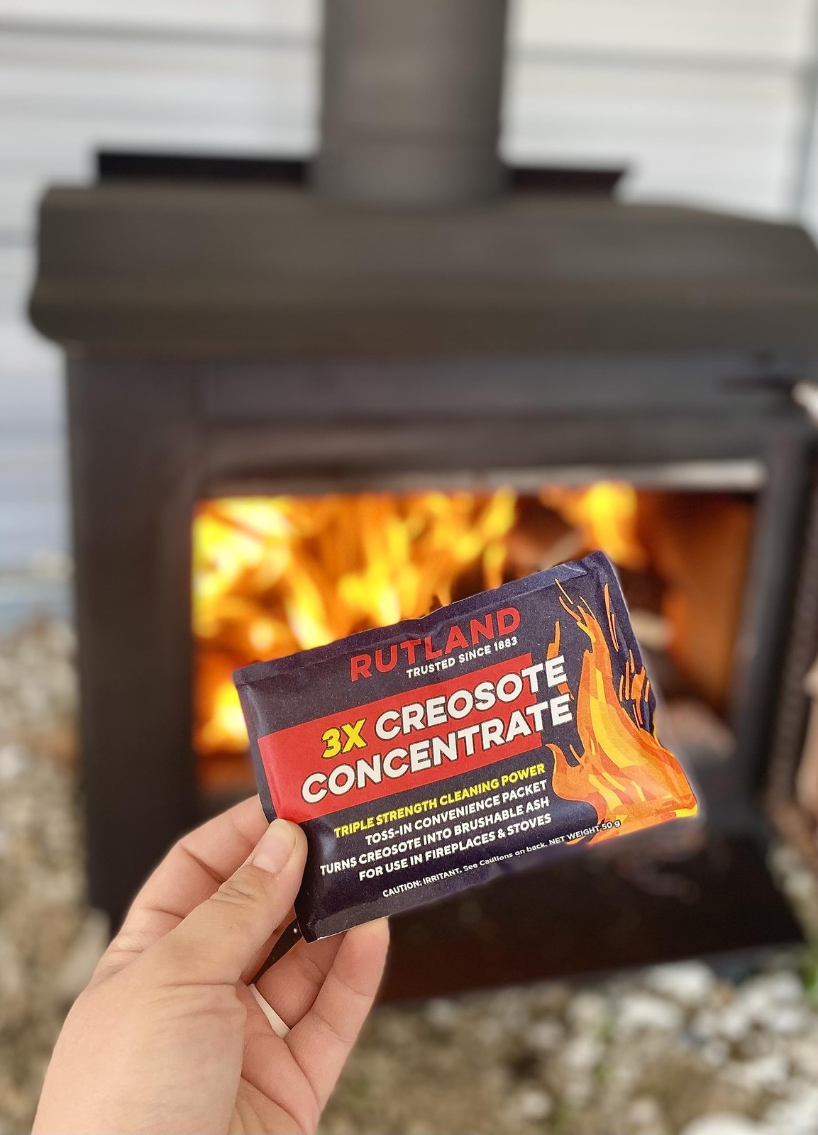 Rutland Creosote Concentrate – Triple Power Remover Packets – Fireplace Clean…