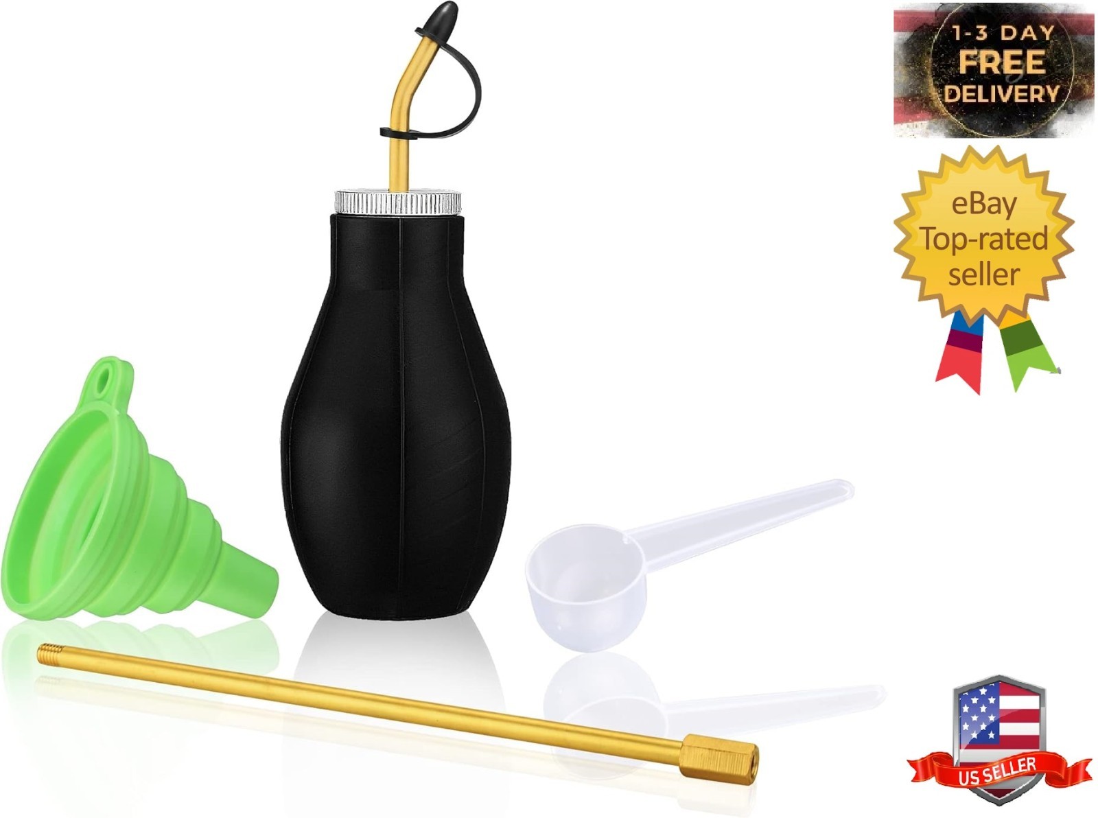 Bulb Duster Sprayer Insect Buster – Handheld, 7″ Extendable Applicator Dispenser