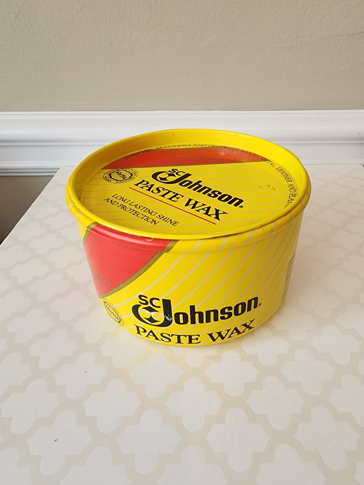 SC Johnson Paste Wax The Original Formula 16 Oz Used 80% Full 1988 1 Lb 1 Oz
