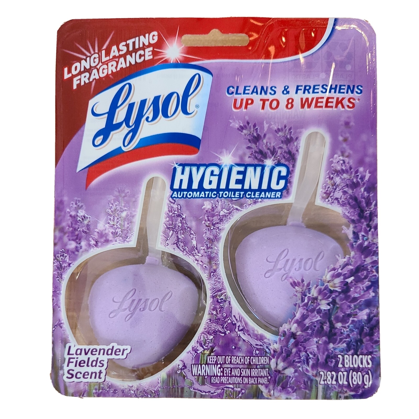 Lysol Automatic Toilet Bowl Cleaner Lavender Fields Mango Hibiscus 2 Pkgs