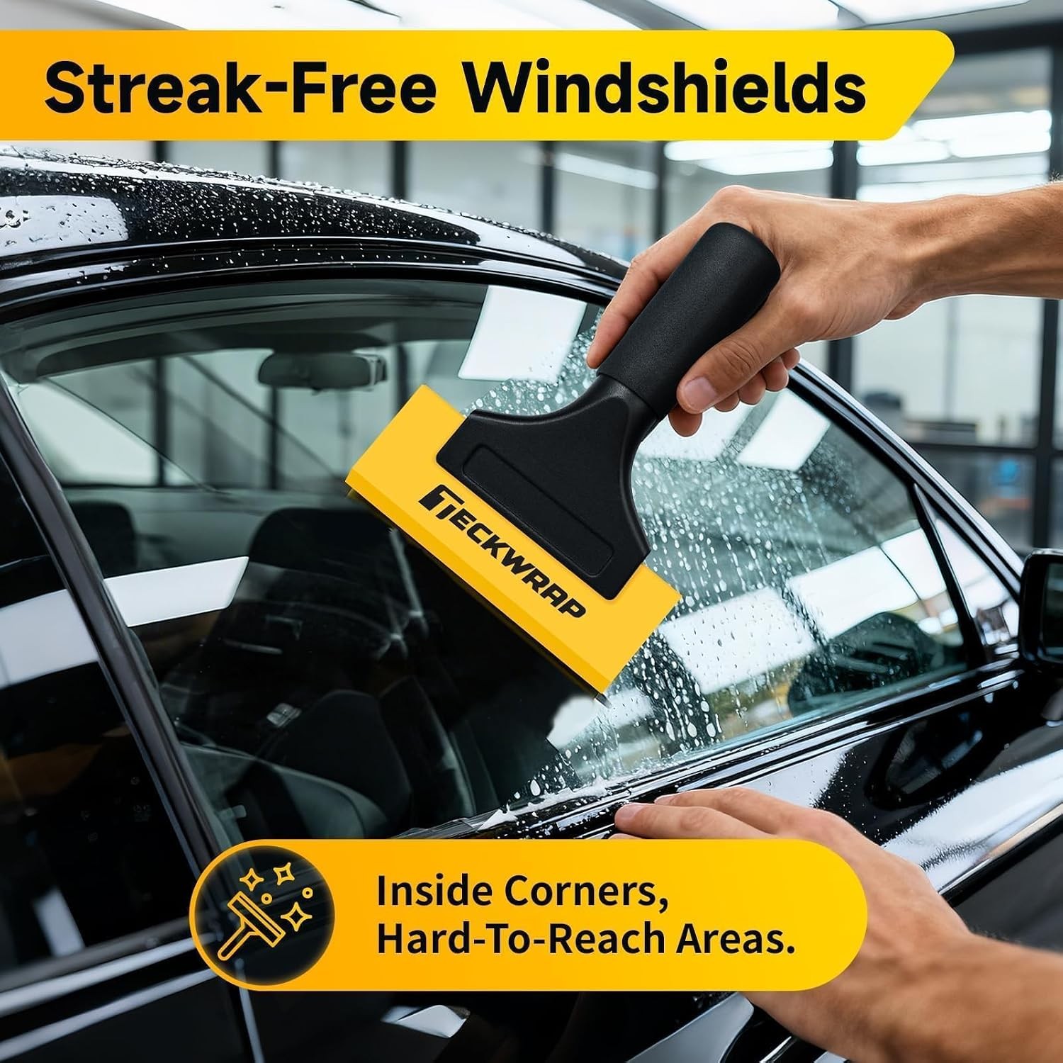 Mini Silicone Squeegee for Window Tint –5 Inch Small Squeegee for Car