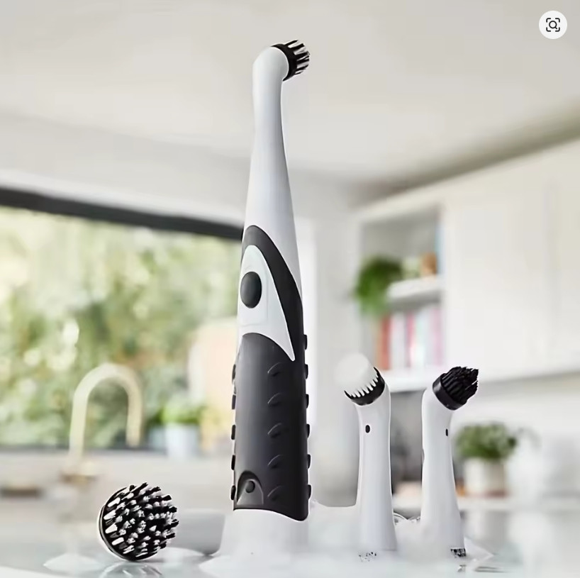Electric Cleaning Brush 4 Replaceable Brush Heads Multifunction Scrubber Cleaner