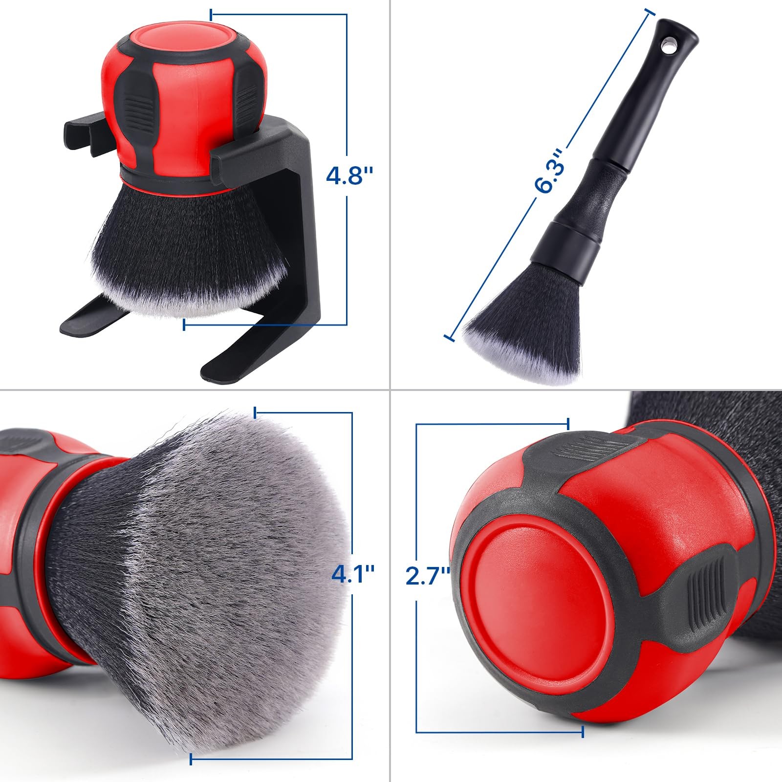 Car Ultra Soft Bristles Detailing Brushes, Curveball XL Synthetic Brushes, In…
