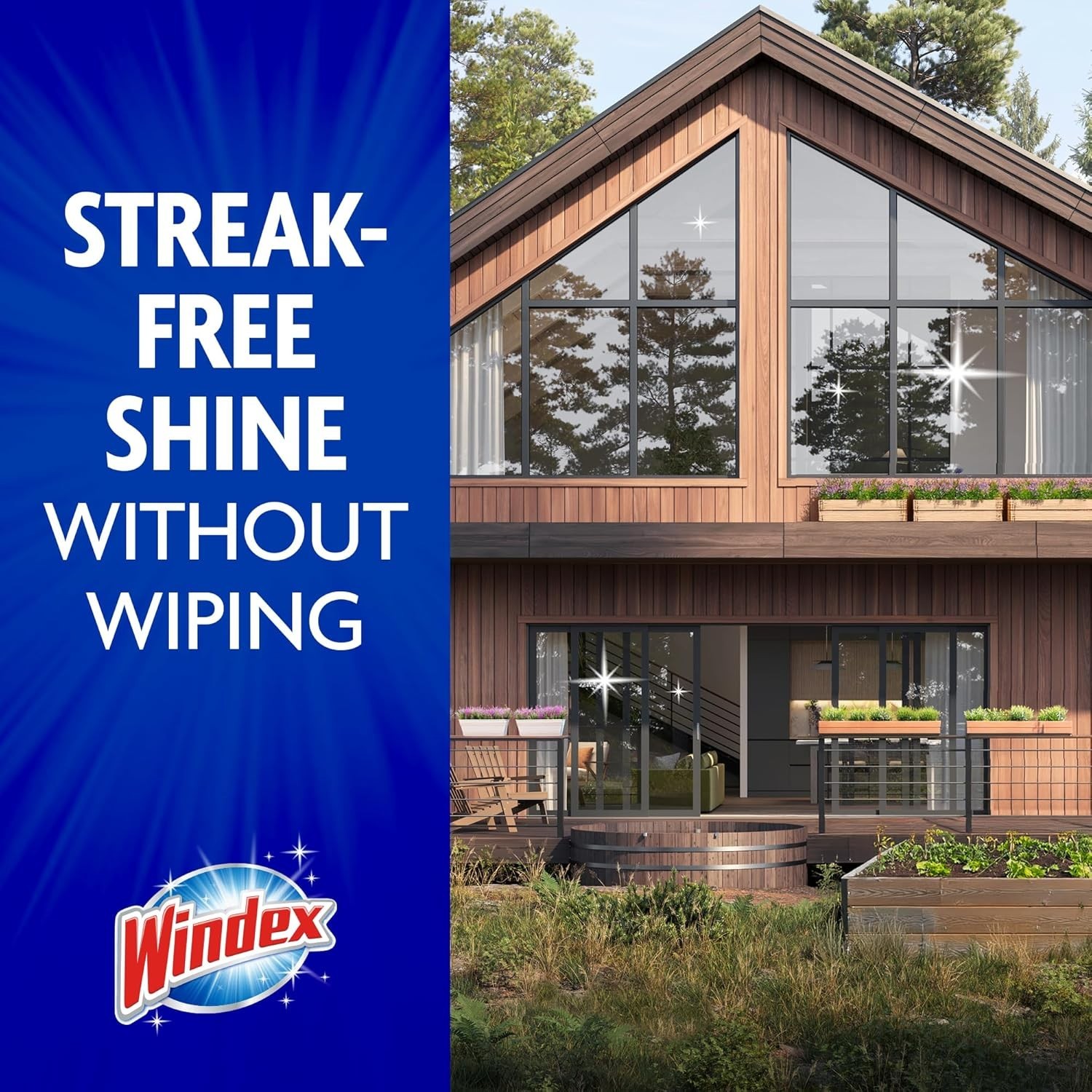 Hose-Compatible Cleaner for Outdoor Windows, Glass, and Painted Surfaces