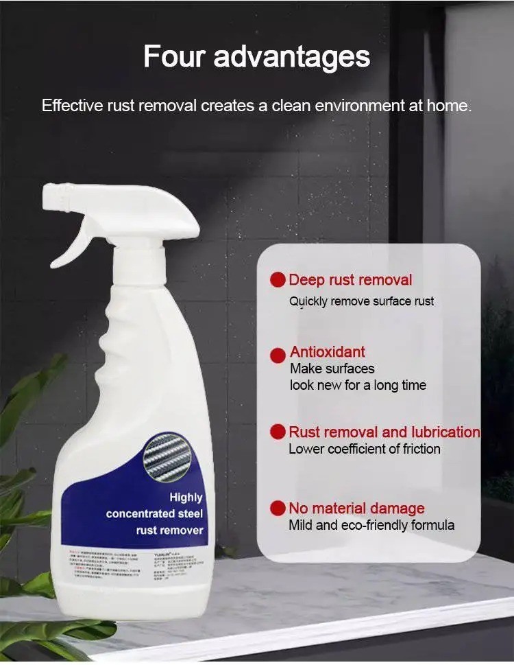 New Heavy Duty Rust Removal for Metal,Multipurpose Rust Remover Spray,Stainless