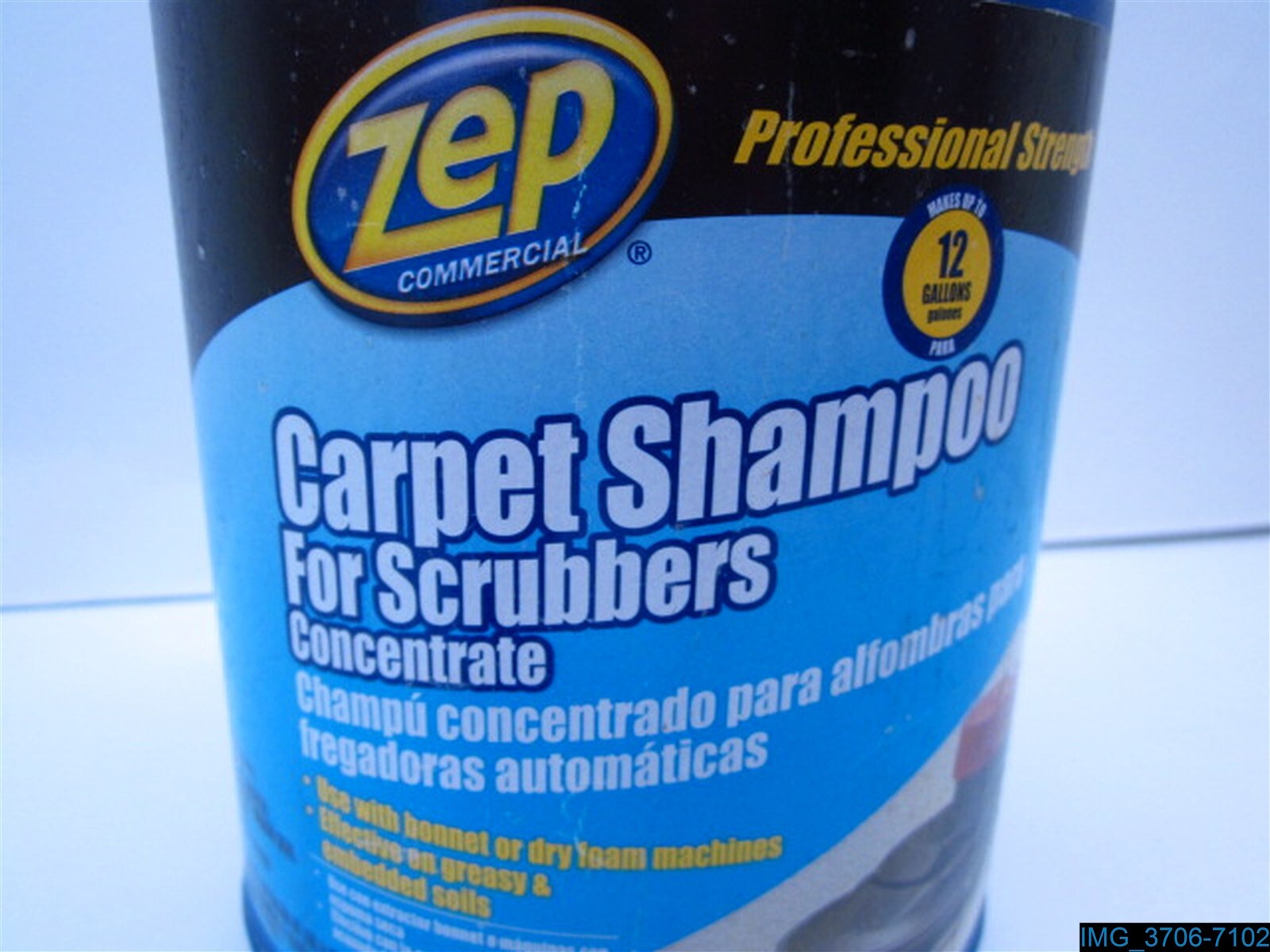 Qty = 2 Gallons: Zep Concentrated Carpet Shampoo for Scrubbers