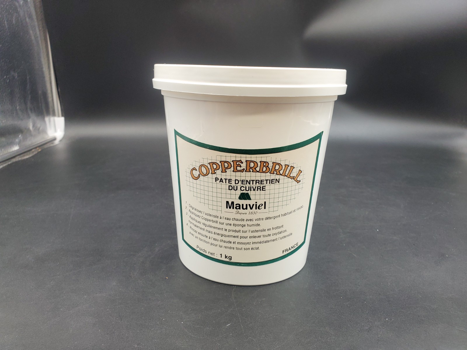 NEW Mauviel Copperbrill Copper Cleaner Paste, 1 Liter / 1kg