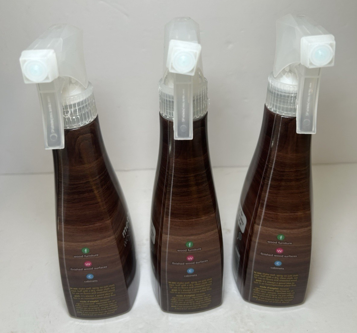 3 Pack – Method Almond Wood Polish Plant Based Spray (14 oz) New