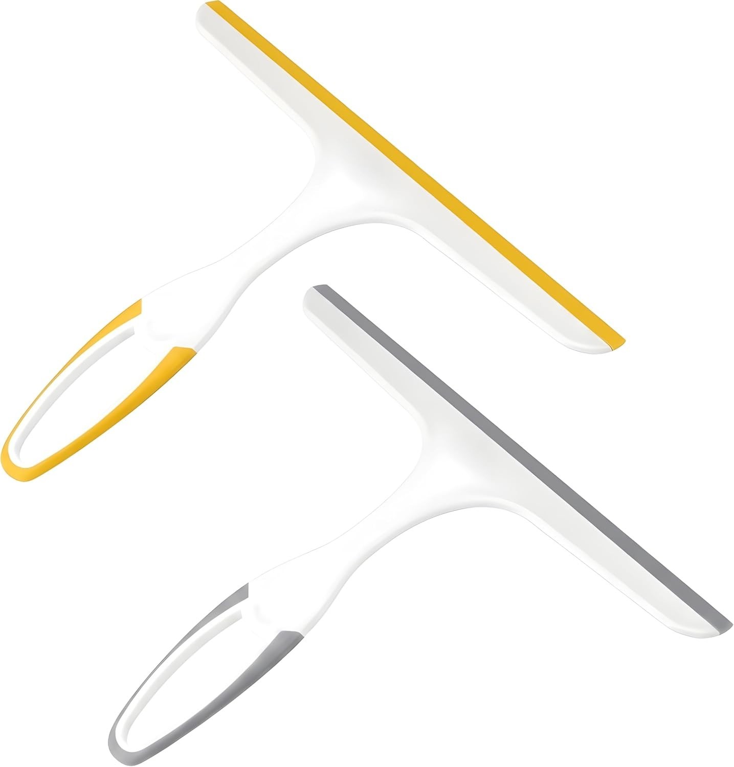2 Pack Shower Squeegee For Glass Doors – 9.5″ Silicone Blade Window Cleaner Tool