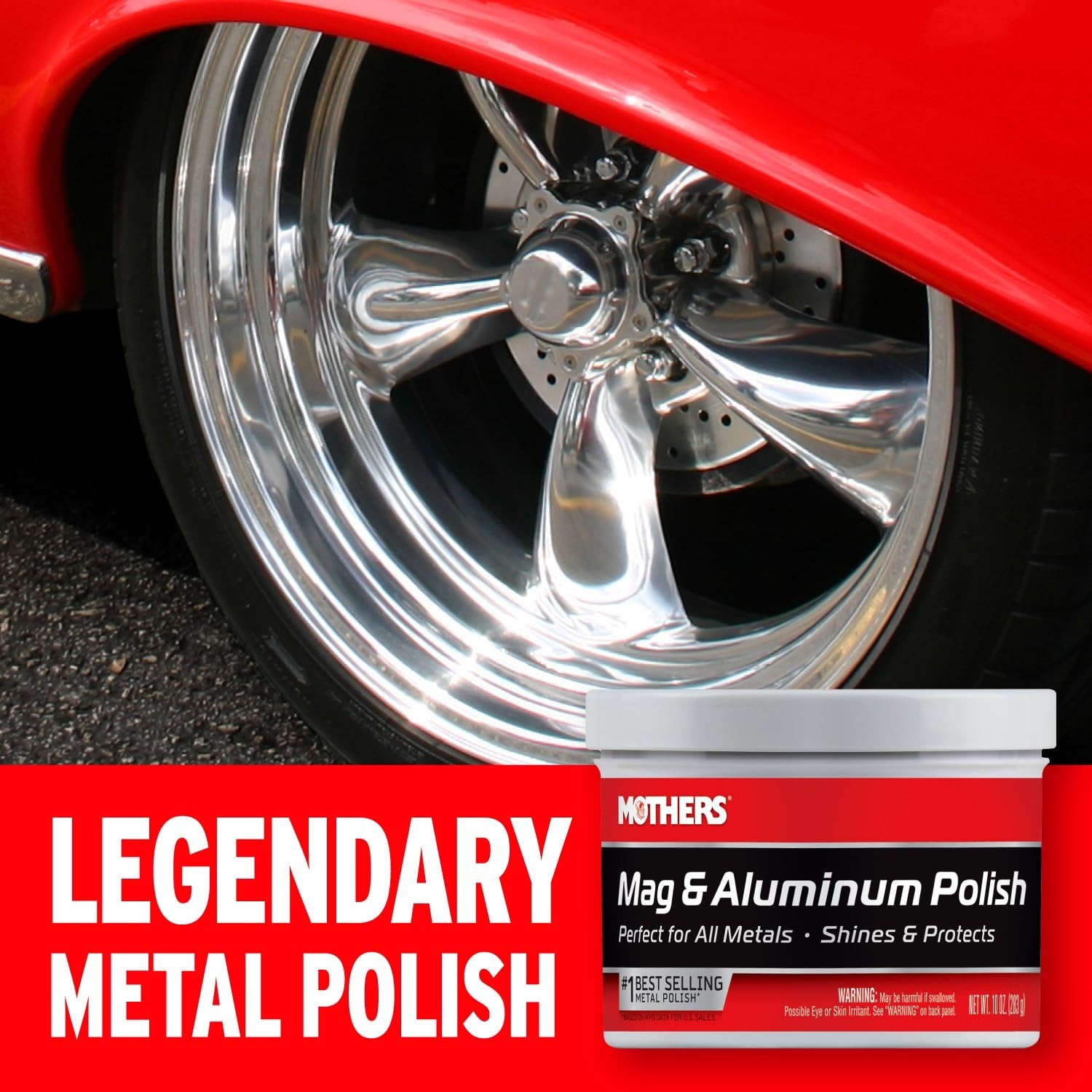 Mothers Mag & Aluminum Polish 10 oz – Restore & Shine Automotive Metals
