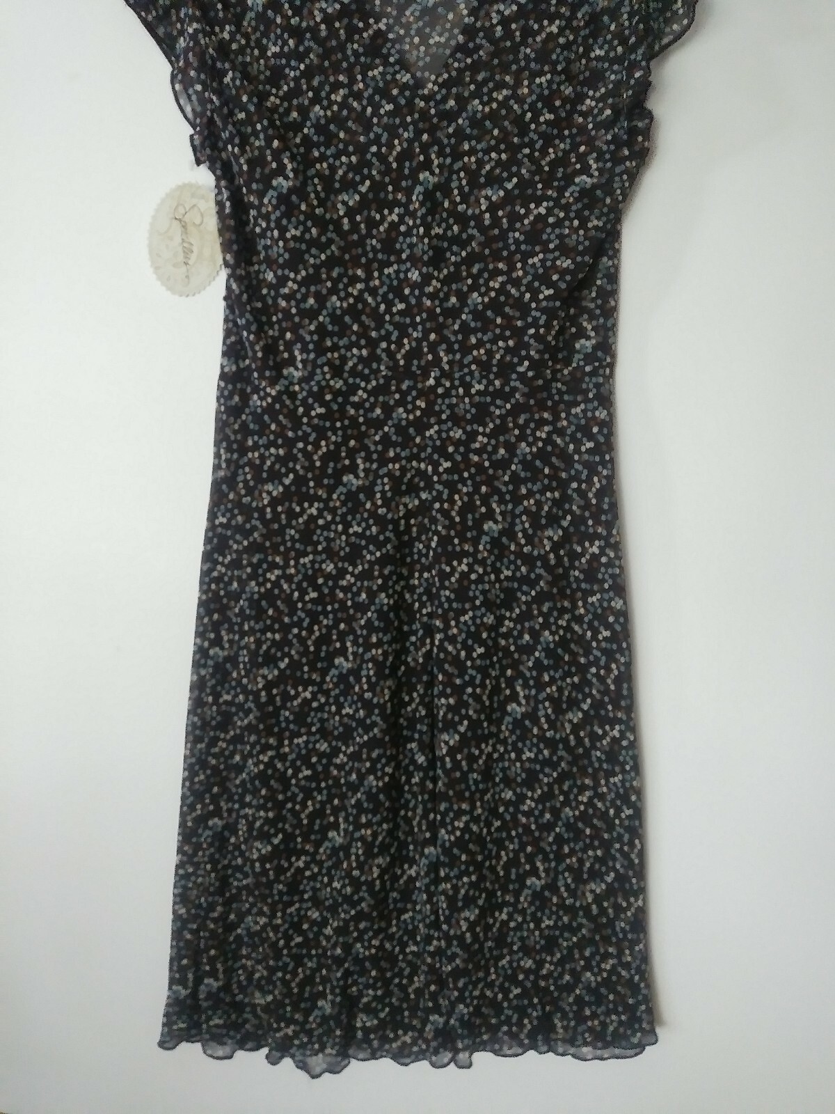 SPEECHLESS JUNIORS DRESS BROWN WITH DOTS 2 PIECES SIZE 5 NWT POLYESTER WASH COLD
