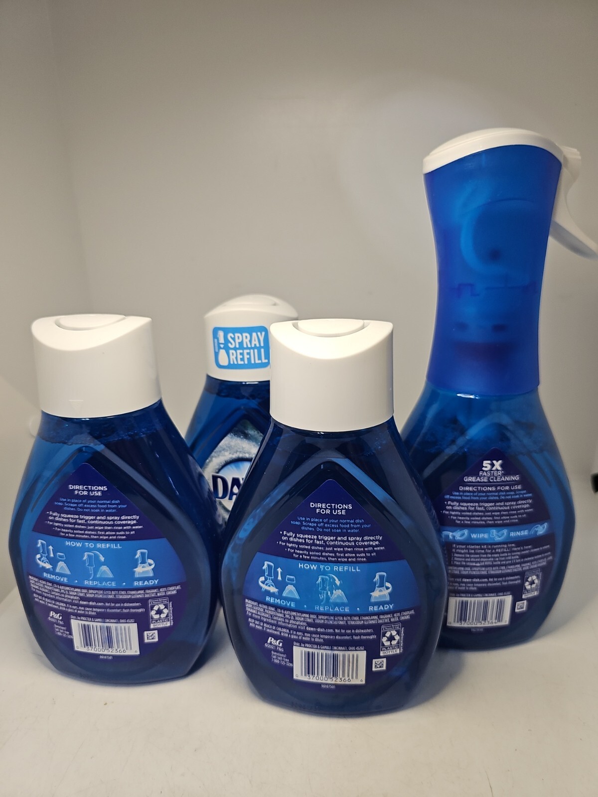 Platinum Powerwash Dish Spray, Dish Soap, Fresh Scent Bundle(4pack)16oz.