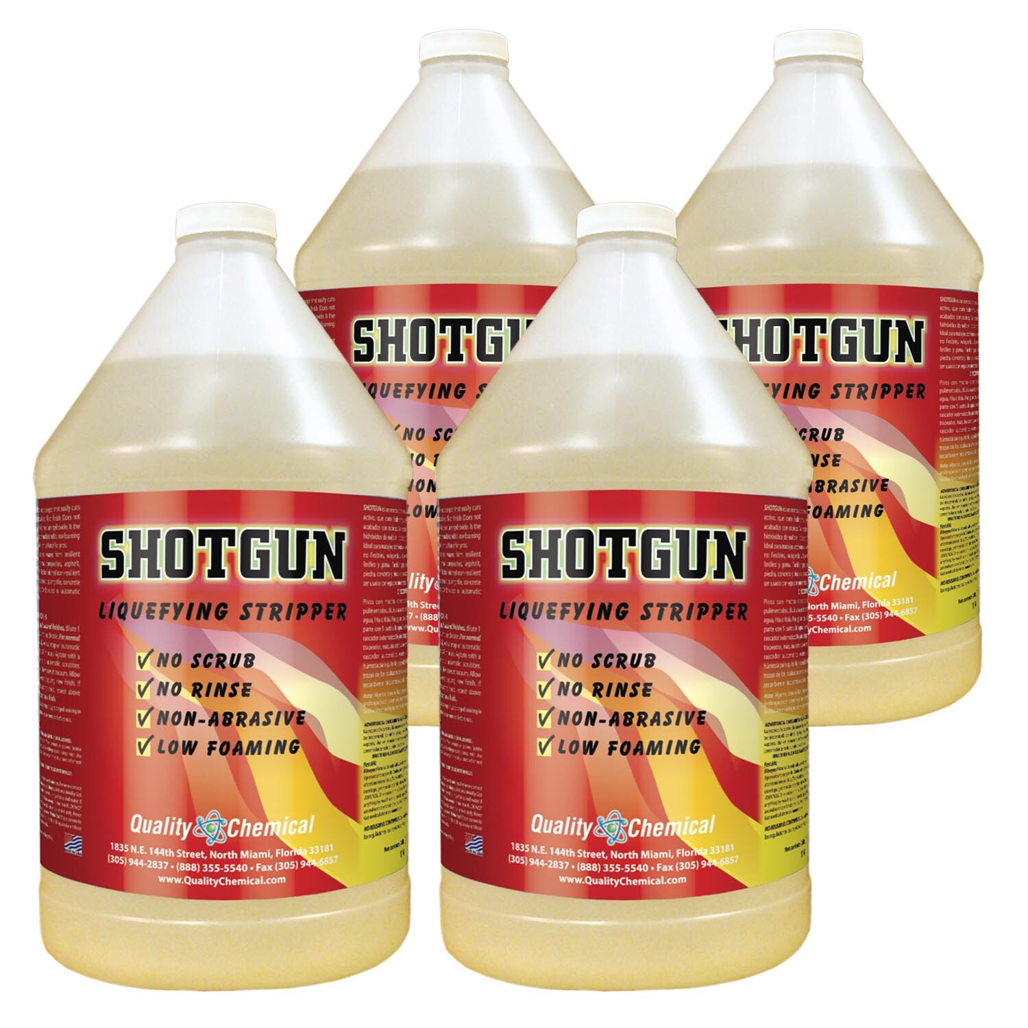 Shotgun No-Rinse High Power Floor Wax Stripper – 4 gallon case