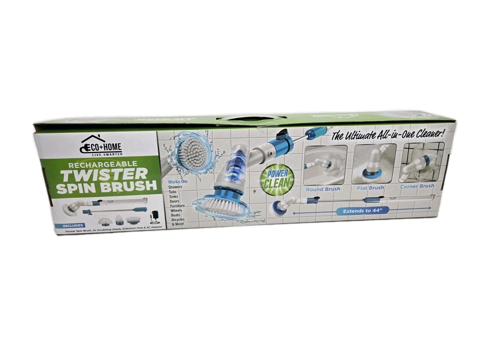Shower Twister Spin Brush Ultimate All In One Cleaner-Rechargeable Adjustable