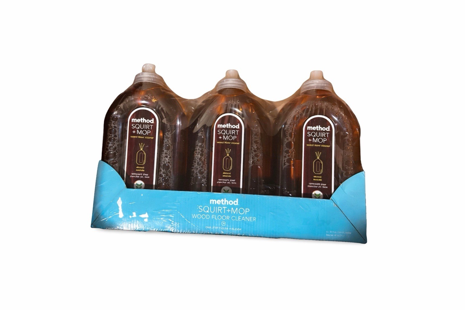 LOT of 3 METHOD SQUIRT + MOP ALMOND WOOD FLOOR CLEANER 25 oz each