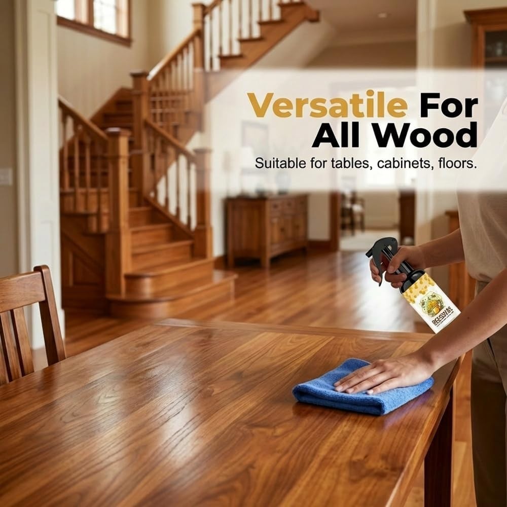 Professional Wood Polish & Cleaner Spray – Long-Lasting Shine & Protection