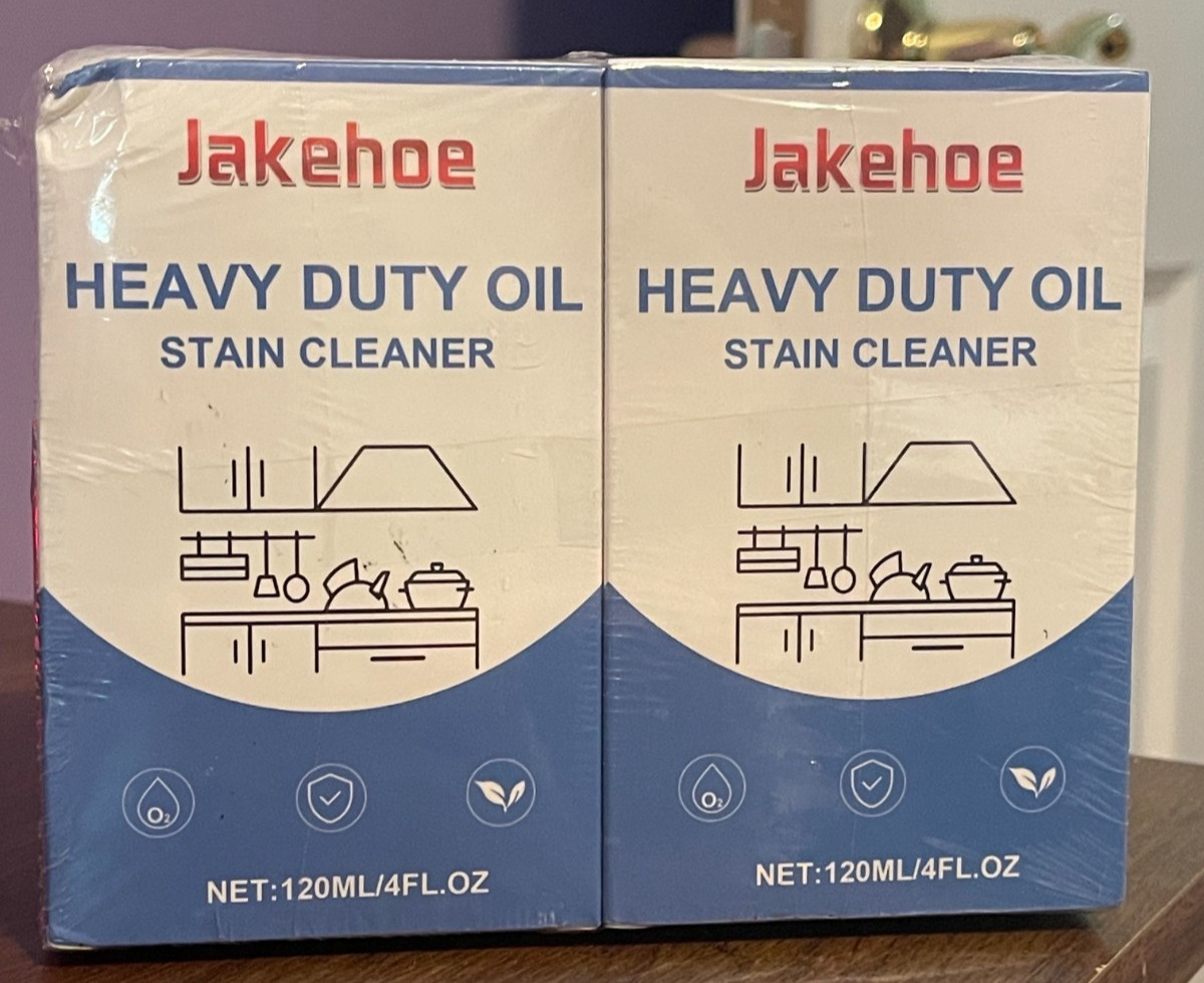 JAKEHOE HEAVY DUTY OIL STAIN KITCHEN CLEANER CLEANER 4OZ SPRAY SET OF 2 SEALED
