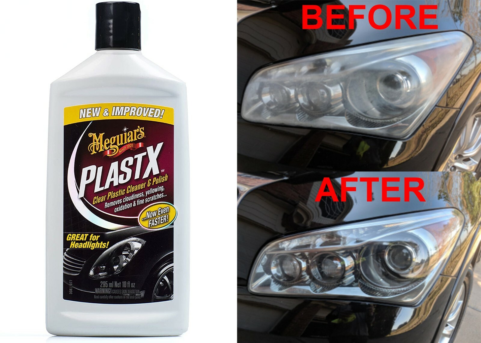 Meguiar’s G12310 PlastX Clear Plastic Cleaner & Polish New Free Shipping USA