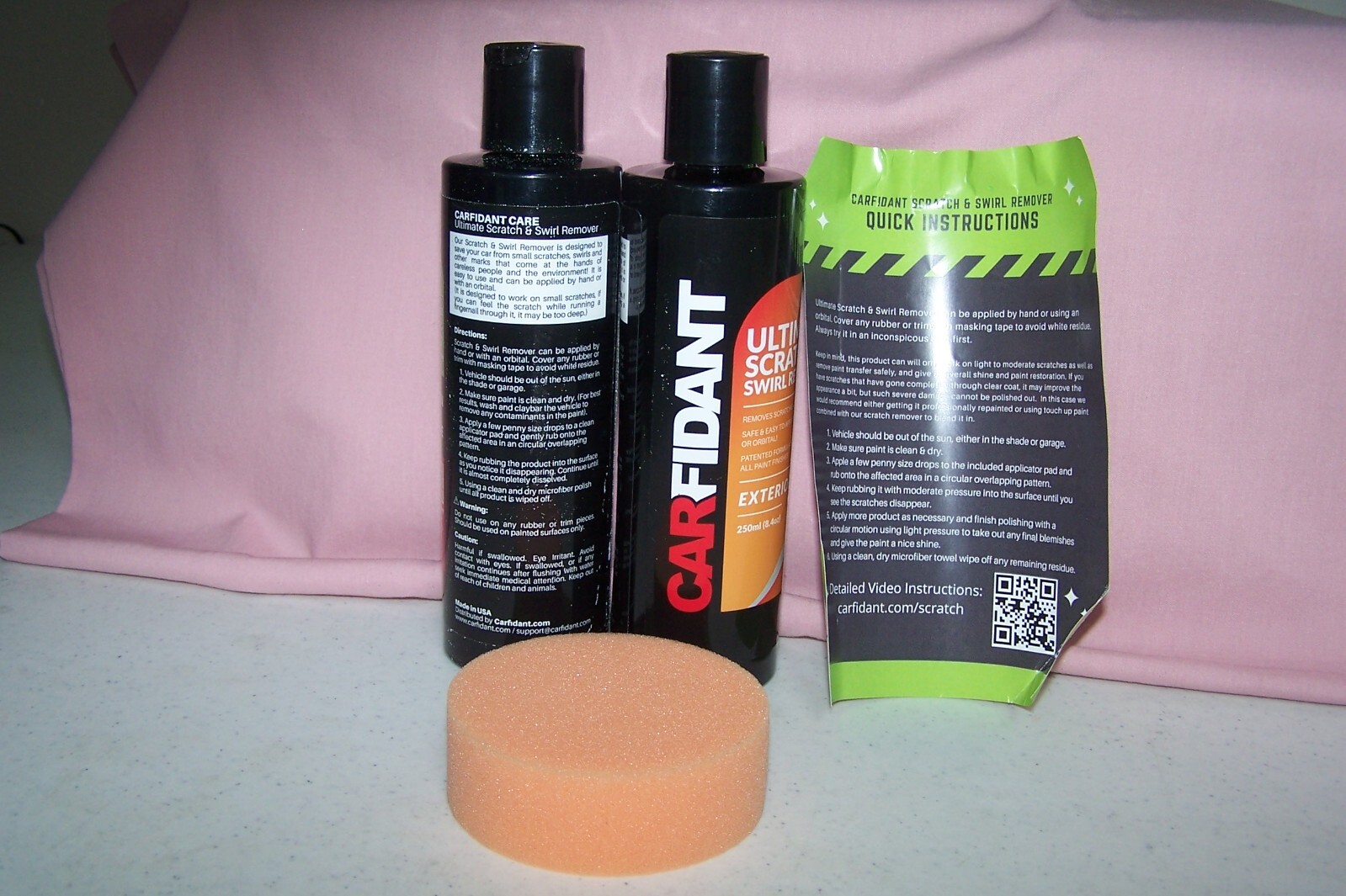 (2) Carfidant Scratch & Swirl Remover Car Scratch Remover for Paint Scratches