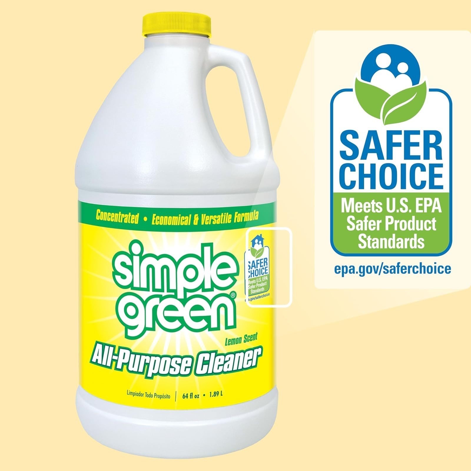 Simple Green All Purpose Cleaner Concentrate 64 Fl Oz Lemon Scent