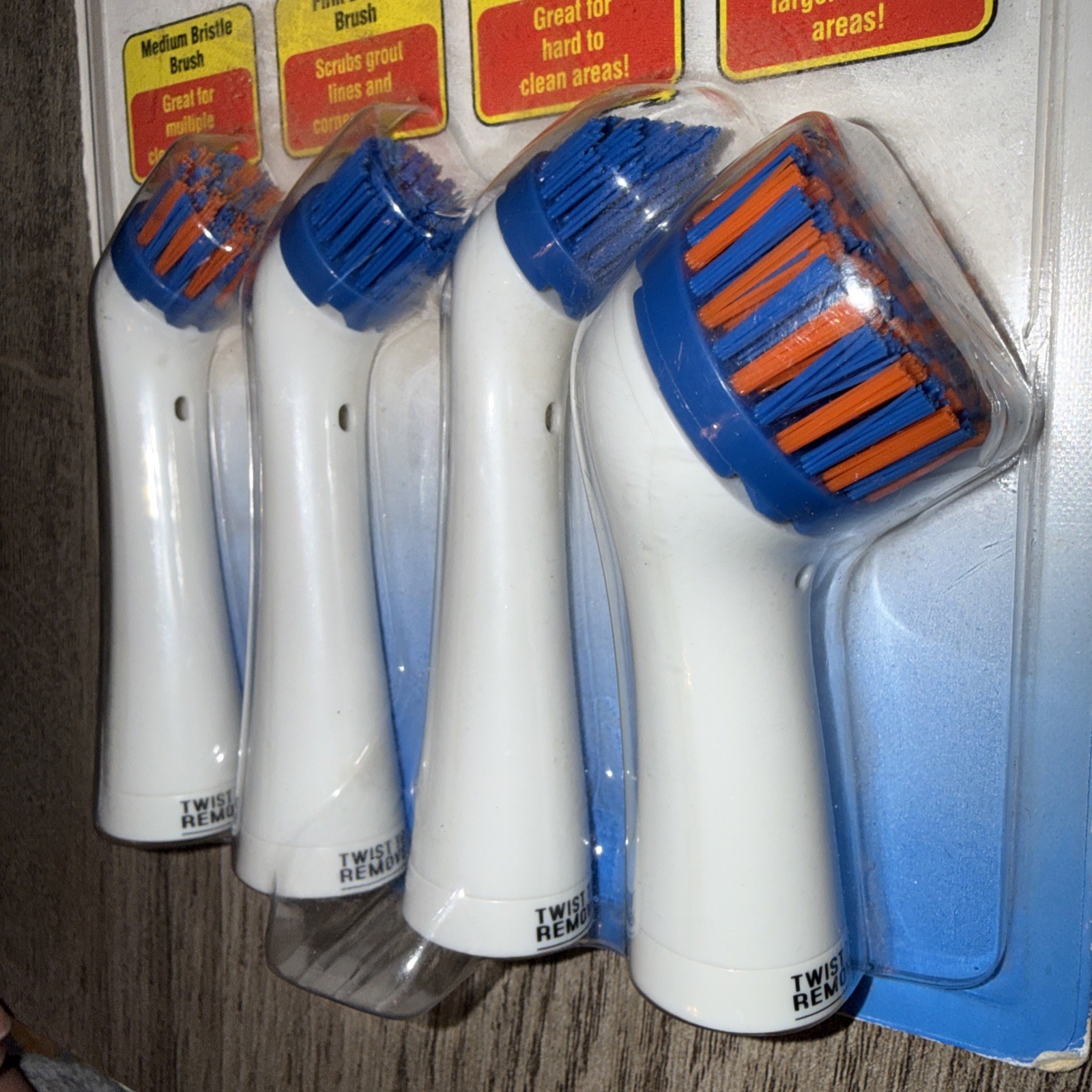 Sonic Scrubber Power Cleaner Interchangeable Brush Heads Bathroom Cleaning Tool