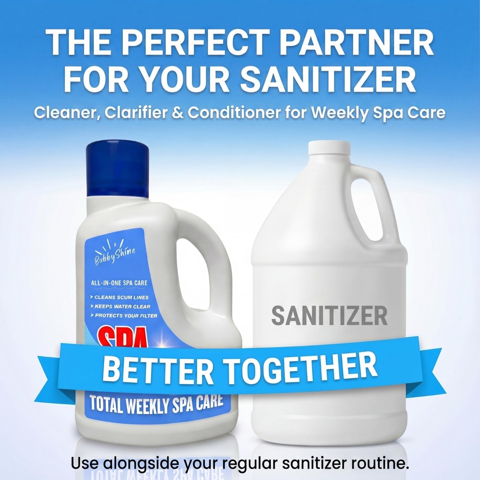 5-in-1 Hot Tub Chemicals, Spa Clarifier, Cleaner & Conditioner for Inflatable Tu